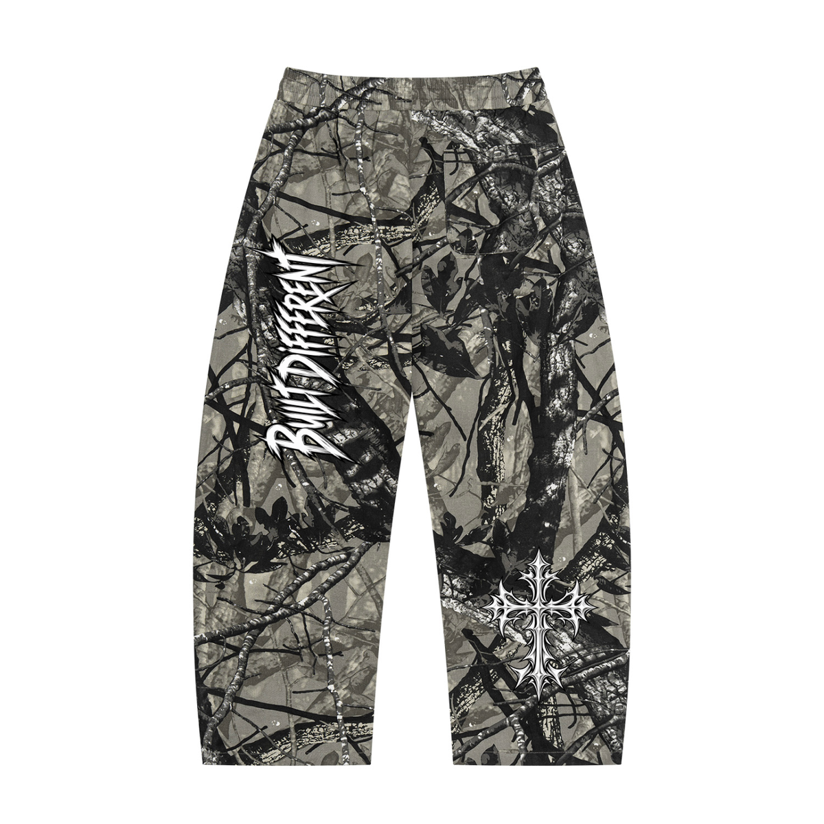 Camo Barrel Leg Pants