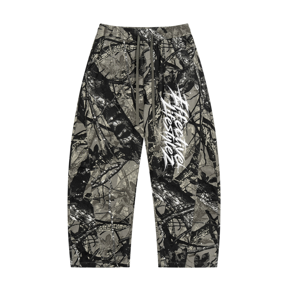 Camo Barrel Leg Pants