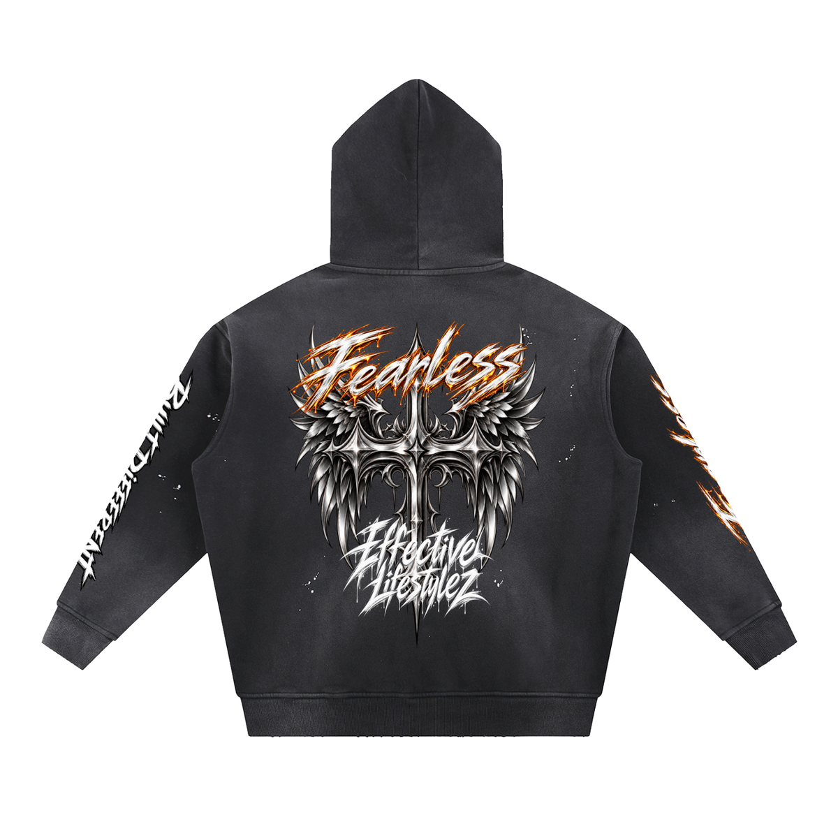 Frayed Fleece Hoodie